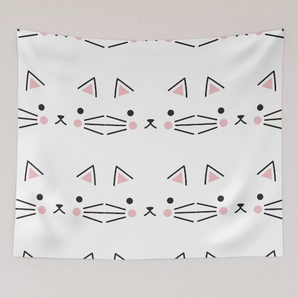 Item preview, Minimalist Cute Cat Face Illustration designed and sold by ArtfulWeave.