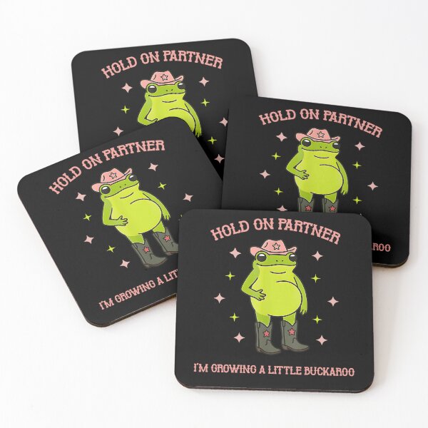 Item preview, Hold On Partner I'm Growing A Little Buckaroo - Funny Frog designed and sold by URGlden.