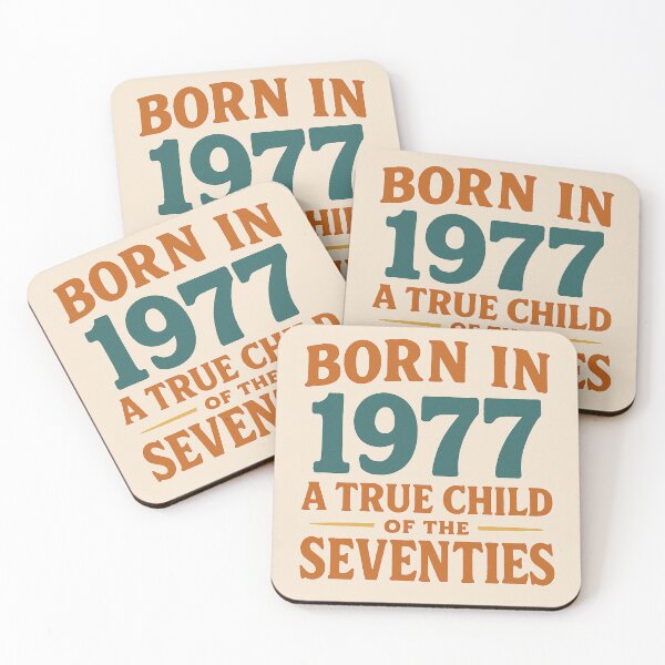 Item preview, Born in 1977 – A True Child of the Seventies designed and sold by TheWonkyEaselCo.