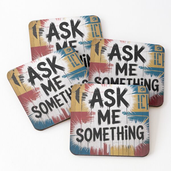 Item preview, Ask Me Something Bold Street Art designed and sold by ShadowAndSlate.