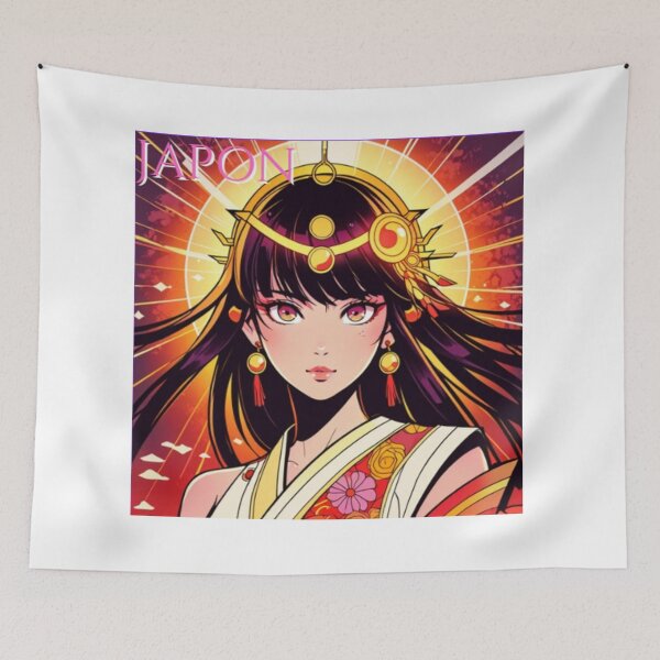 Item preview, BENTEN – GODDESS OF MUSIC AND WISDOM anime poster RETRO designed and sold by BespokeBrushes.