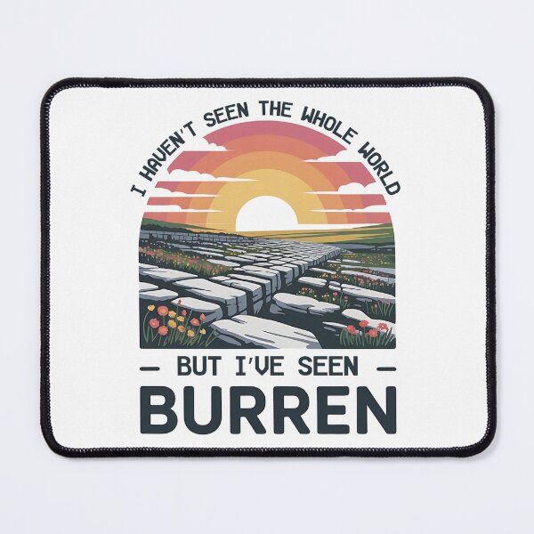 Item preview, Burren Wanderlust Quote designed and sold by EwaVerse.