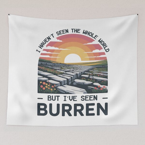 Item preview, Burren Wanderlust Quote designed and sold by EwaVerse.
