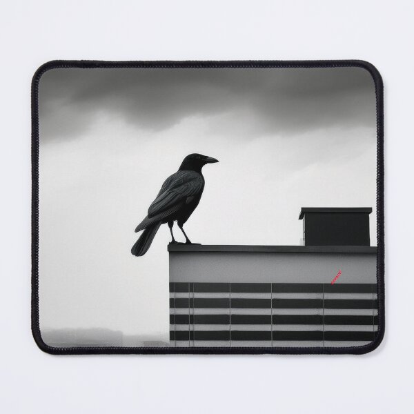 Item preview, Crow watching in the Silence of Grey Rooftops designed and sold by mrpropcake.