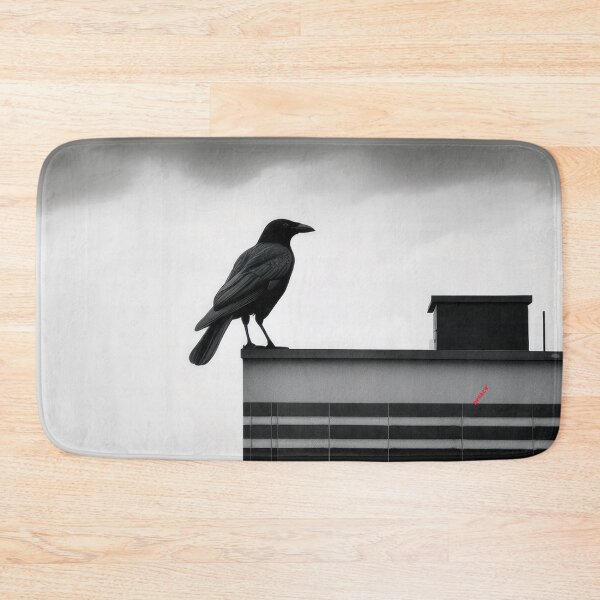Item preview, Crow watching in the Silence of Grey Rooftops designed and sold by mrpropcake.