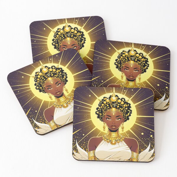 Item preview, OSHUN – GODDESS OF LOVE AND RIVERS anime poster RETRO designed and sold by BespokeBrushes.