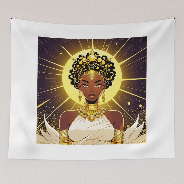 Item preview, OSHUN – GODDESS OF LOVE AND RIVERS anime poster RETRO designed and sold by BespokeBrushes.