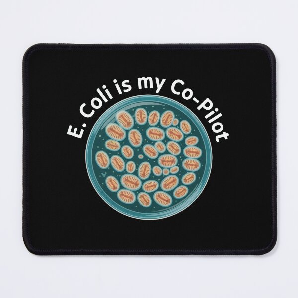 Item preview, E Coli is my co-pilot, funny microbiology designed and sold by NoetherSym.
