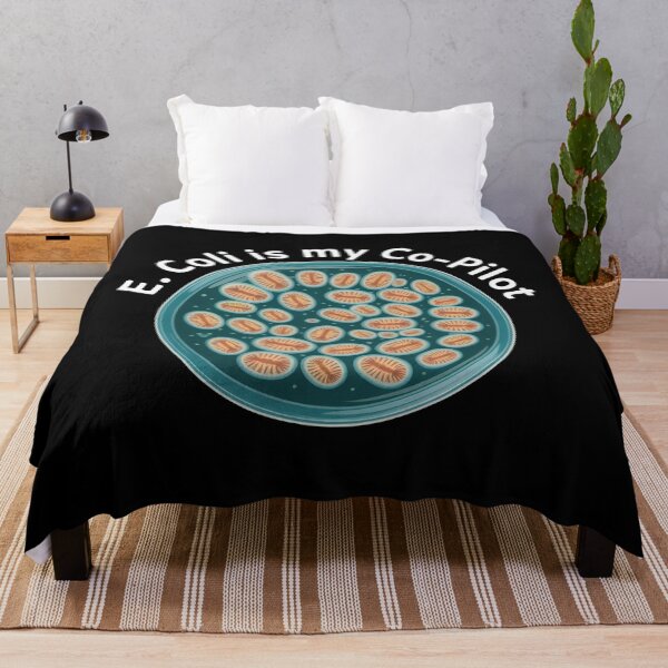 Item preview, E Coli is my co-pilot, funny microbiology designed and sold by NoetherSym.
