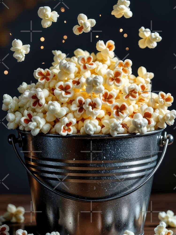 Thumbnail 4 of 4, iPhone Case, Popcorn Exploding In a Metal Bucket designed and sold by 14ktgold.