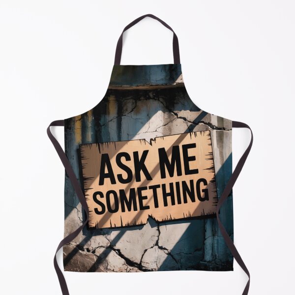Item preview, Ask Me Something Urban Art Sign designed and sold by ShadowAndSlate.