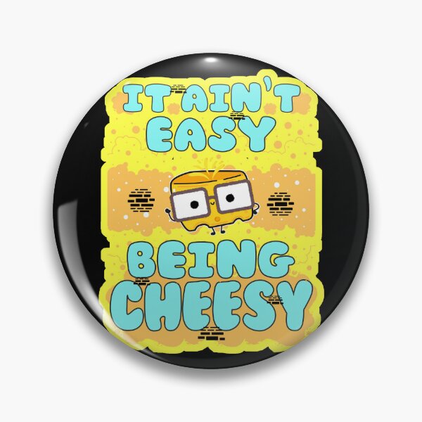 Item preview, It Aint Easy Being Cheesy Kawaii Food designed and sold by Renata Illustrata.