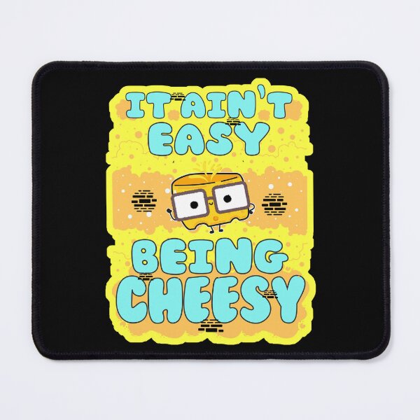 Item preview, It Aint Easy Being Cheesy Kawaii Food designed and sold by Renata Illustrata.