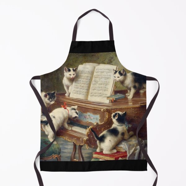 Item preview, Vintage Illustration of Singing Kittens at the Piano. designed and sold by LoveVintageToo.
