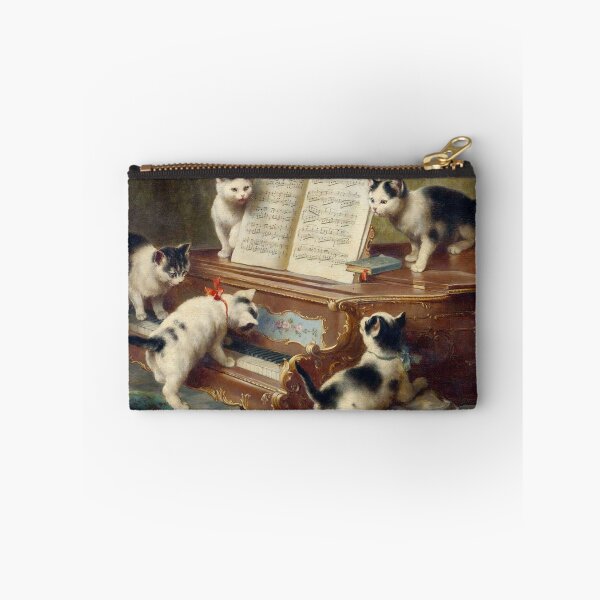 Item preview, Vintage Illustration of Singing Kittens at the Piano. designed and sold by LoveVintageToo.
