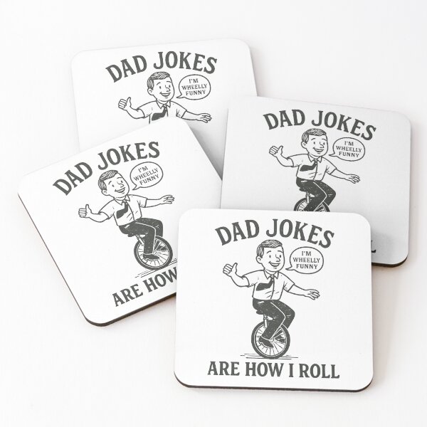 Item preview, Dad Jokes Are How I Roll - Funny Unicycle designed and sold by Moad Fahim.