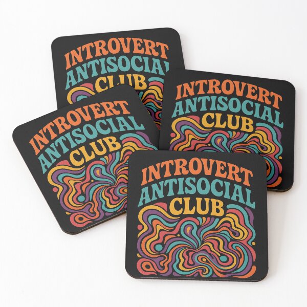 Item preview, introvert antisocial club designed and sold by 95kinimoD.