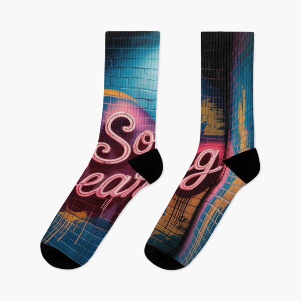 Item preview, Soul Searching Neon Graffiti Art designed and sold by ShadowAndSlate.
