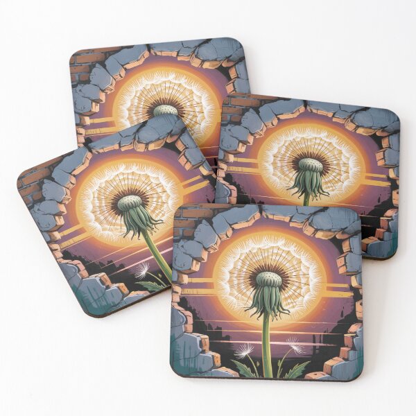 Item preview, Still Here Dandelion Street Art Mural designed and sold by ShadowAndSlate.