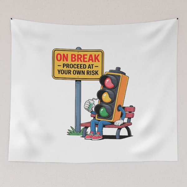 Item preview, Funny Traffic Lights On Break Proceed At Your Own Risk designed and sold by PietrzakDesign.