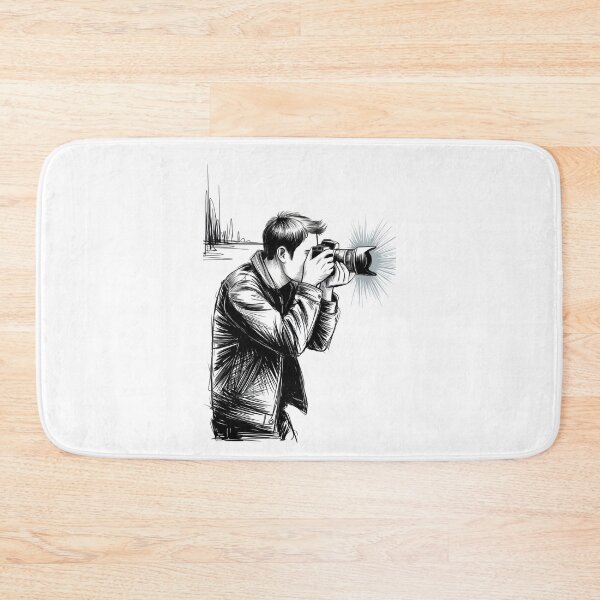 Item preview, Dynamic Male Photographer Capture designed and sold by ShadowAndSlate.