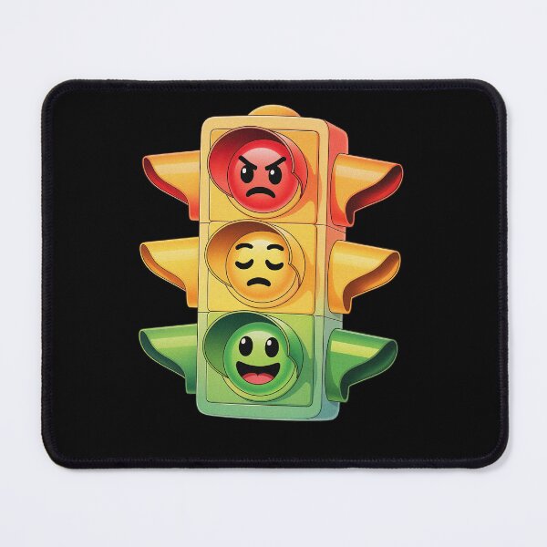 Item preview, Funny Traffic Lights Emojis designed and sold by PietrzakDesign.