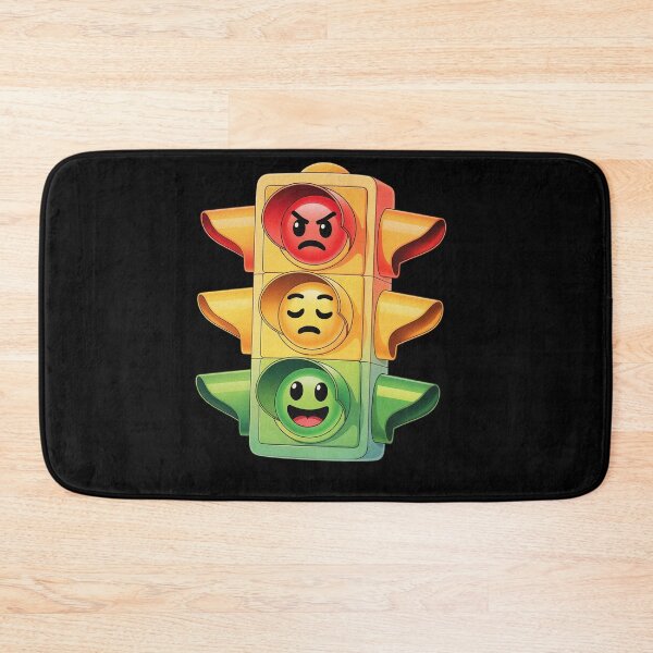 Item preview, Funny Traffic Lights Emojis designed and sold by PietrzakDesign.