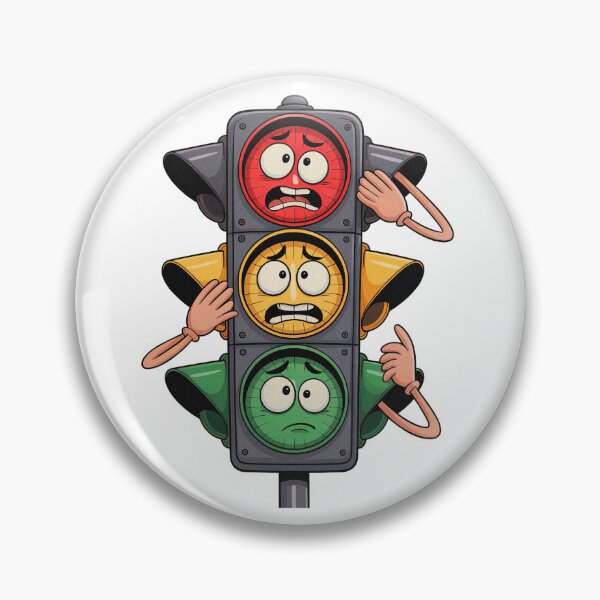Item preview, Funny Traffic Lights Emojis designed and sold by PietrzakDesign.