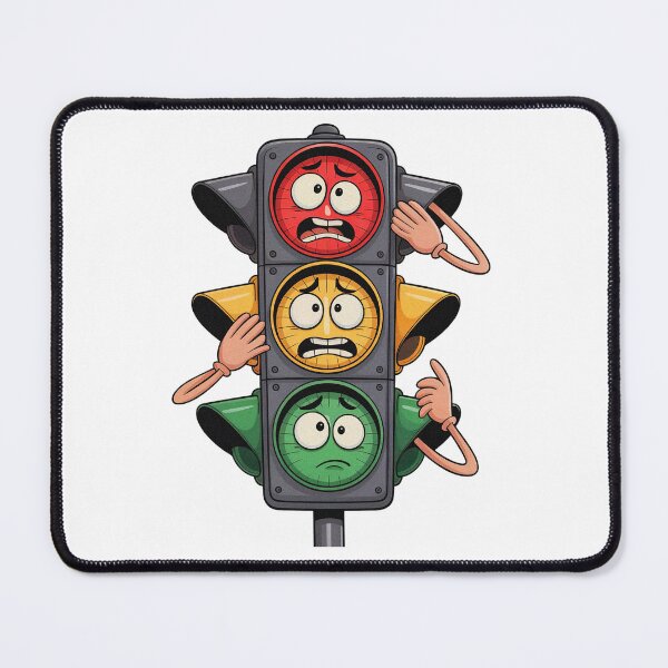 Item preview, Funny Traffic Lights Emojis designed and sold by PietrzakDesign.