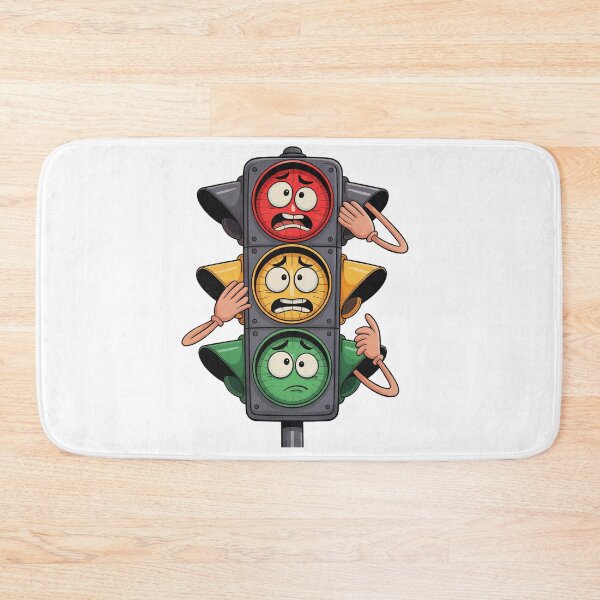 Item preview, Funny Traffic Lights Emojis designed and sold by PietrzakDesign.