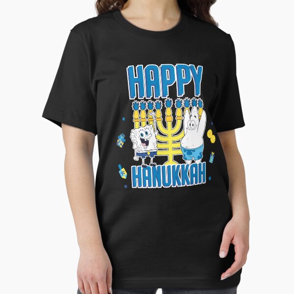 Item preview, SpongeBob SquarePants Hanukkah Happy Hanukkah Retro Logo designed and sold by FifthSun.