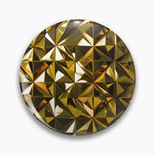 Item preview, Golden Glitzy Glam Hues Polygon Geometric Art Designs designed and sold by DEC02.