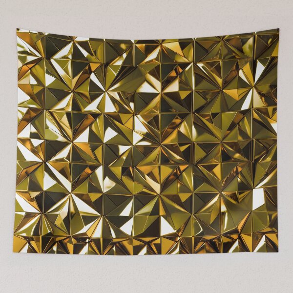 Item preview, Golden Glitzy Glam Hues Polygon Geometric Art Designs designed and sold by DEC02.