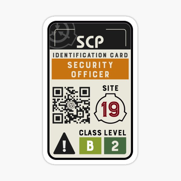 Artikel-Vorschau von SCP Sicherheitsbeamter-Ausweis-Kostüm, designt und verkauft von opalskystudio.