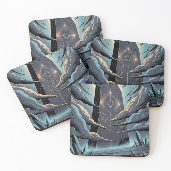Item preview, Futuristic Abstract Monolith Landscape designed and sold by ShadowAndSlate.