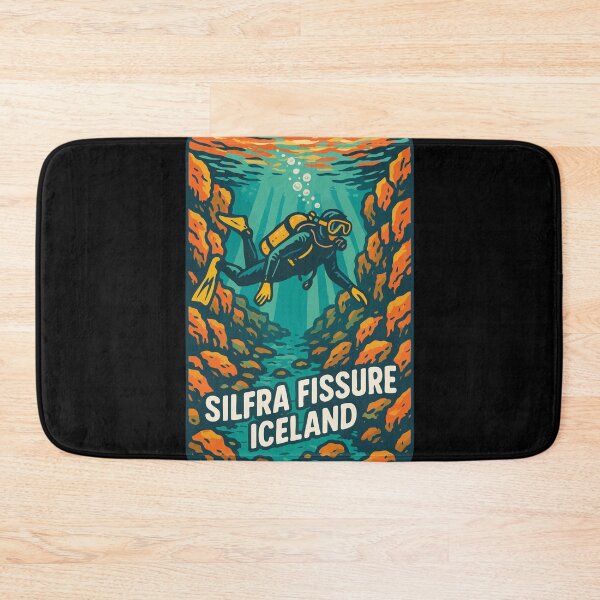 Item preview, Silfra Fissure Iceland Diving Retro designed and sold by TomFrontierArt.