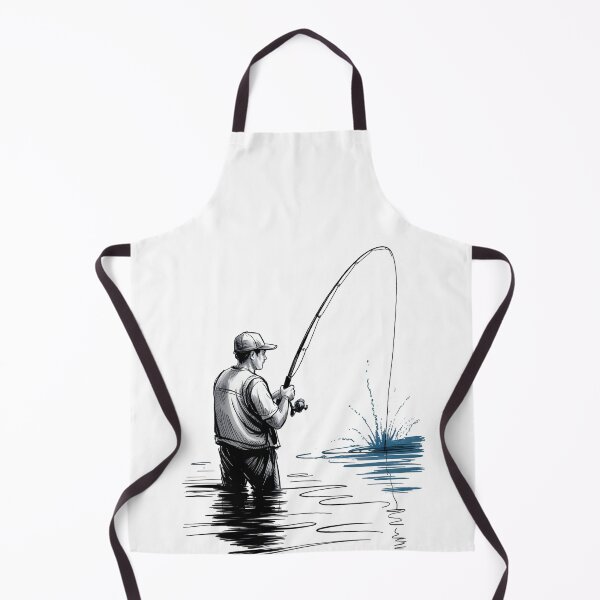 Item preview, Dynamic Male Angler Fishing designed and sold by ShadowAndSlate.