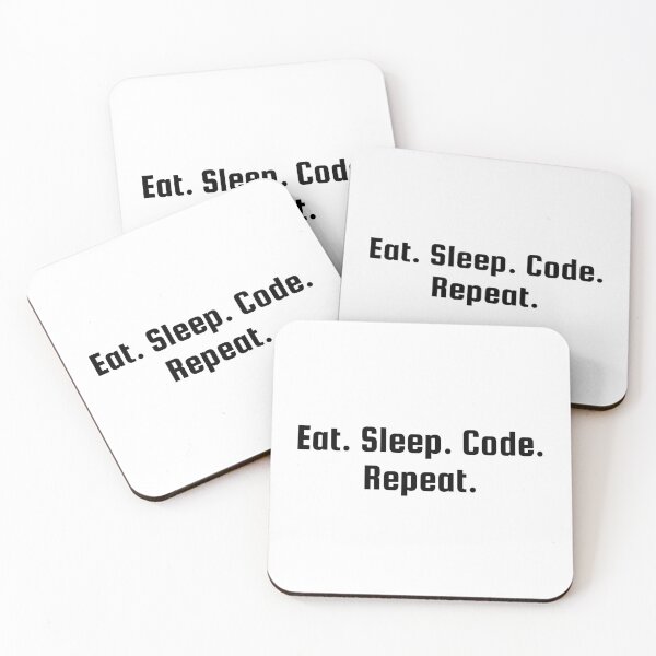 Item preview, Eat. Sleep. Code. Repeat. designed and sold by Ninjacatoff.