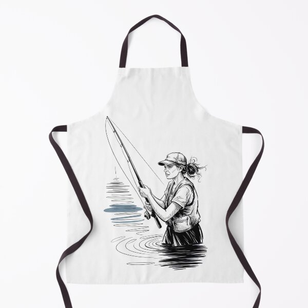 Item preview, Dynamic Female Angler Fishing designed and sold by ShadowAndSlate.