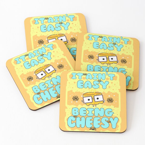 Item preview, Aint Easy Being Cheesy Cute Kawaii Food designed and sold by Renata Illustrata.