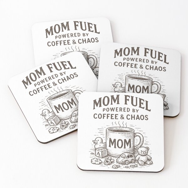 Item preview, Mom Fuel - Coffee & Chaos Powered Mama designed and sold by Moad Fahim.