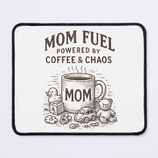 Item preview, Mom Fuel - Coffee & Chaos Powered Mama designed and sold by Moad Fahim.