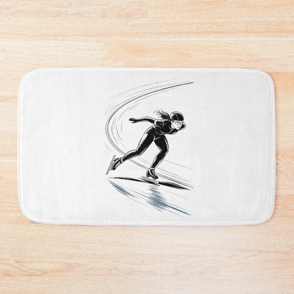 Item preview, Dynamic Female Speed Skater Race designed and sold by ShadowAndSlate.