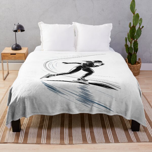 Item preview, Dynamic Female Speed Skater Race designed and sold by ShadowAndSlate.