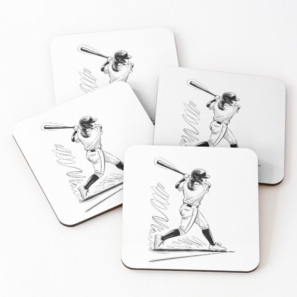 Item preview, Dynamic Female Baseball Player Batter designed and sold by ShadowAndSlate.