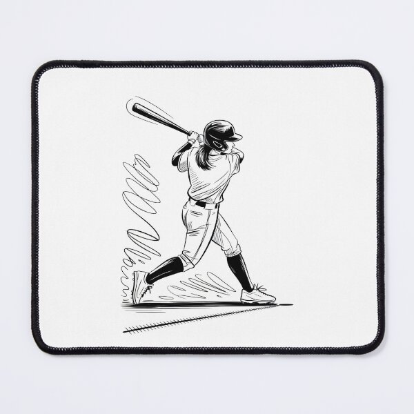 Item preview, Dynamic Female Baseball Player Batter designed and sold by ShadowAndSlate.