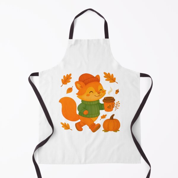 Item preview, Cute Chipmunk with Coffee and Fall Leaves designed and sold by tigger shop.