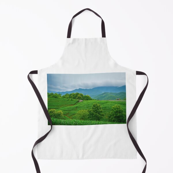 Item preview, Lush Green Terraced Fields and Misty Mountain Landscape in Rainy Season designed and sold by supakor.