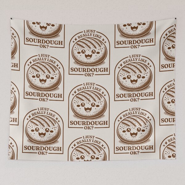 Item preview, I Just Really Like Sourdough Ok? Cute Kawaii Sourdough Bread designed and sold by KLArtzStore.