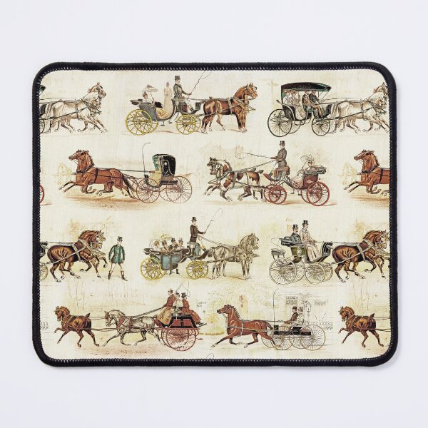 Item preview, Elegant Vintage Horse Drawn Carriage Pattern designed and sold by tanjica.